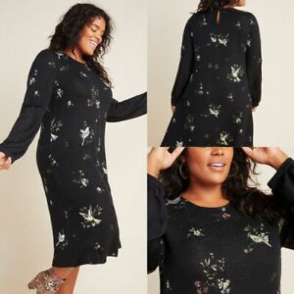 Anthropologie Aldomartins Bird Sweater Dress NWT